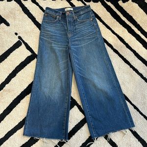Madewell Wide Leg Crop jeans